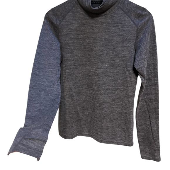 Woolskins grey turtleneck merino wool top size medium - Picture 4 of 13